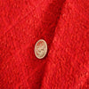 Summer Red Testured Double Breasted Blazers Women Za 2022 Vintage Lapel Pronounced Shoulders Blazer Casual Pocket Woman Blazers