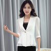 Summer Ruffles Women Blazers And Jackets 2022 New Fashion Chiffon Three Quarter Short Small Blaser Ladies Blazer Mujer