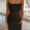 Summer Sexy Bandage Hollow Out Dress Women  Sleeveless Backless Bodycon Party Club Dress Mini Wrap Dress