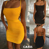 Summer Sexy Bandage Hollow Out Dress Women  Sleeveless Backless Bodycon Party Club Dress Mini Wrap Dress