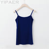 Summer Sexy Black Multi-Color Women Spaghetti Strap Top 2022 Korean Fashion Slim Milk Fiber Underwear Halter Tank Top Red Blue