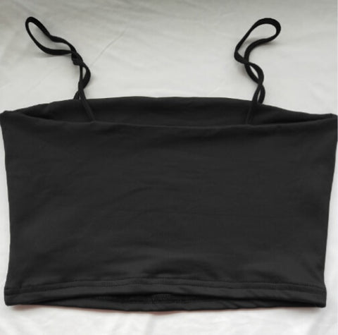 Summer Sexy Camis Women Crop Top Sleeveless Shirt Sexy Slim Lady Bralette Tops Strap Skinny Vest Camisole