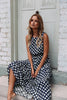 Summer Sexy O Neck Sleeveless Boho Polka Dot Print Maxi Dress 2023 Casual Empire A Line Robe Ladies Party Long Dresses Vestidos