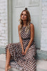 Summer Sexy O Neck Sleeveless Boho Polka Dot Print Maxi Dress 2023 Casual Empire A Line Robe Ladies Party Long Dresses Vestidos