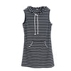 Summer Sexy Women Boho Hooded Pockets Dress Bodycon Sleeveless Striped Solid Sexy Party Cocktail Mini Tank Dress Fashion