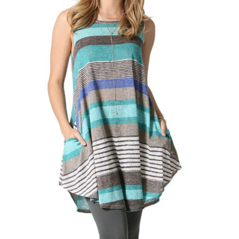 Summer Short Dresses Casual New Arrival Womens Printing Dress 2022 Round Neck Sleeveless Beach Casual Mini Robe WS5450Y