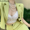 Summer Short Sleeve Button Blazer Suit Midi Long Skirt Two Piece Set Sexy Bodycon Crop Top Ladies Coat Tee Korean Blusas