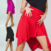 Summer Skirts For Women 2022 Black Purple Red Color Professional Irregular Hem Dancing Skirt Latin Dance Skirt For Female