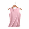Summer Sleeveless Tank Top Women Multicolor Blouses Lady T-shirt Cotton Temperament Camisole Bruiser Slim Tops Vest 3BX004-1