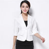 Summer Spring Short Single Button  Thin Blazer Femme Jacket Black White Plus Size Office Formal Blazer Coat 5XL Suit TT2455