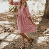 Summer Striped Dress Women Vintage Half Sleeve Pockets Dresses 2022 Plus Size Casual Baggy Sundress Female Vestido Robe