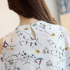 Summer Style 2023 Floral Shirt For Womens Elegant Open Shoulder Blouses Chiffon Print Blusas Women Ete Plus Size Female Tops