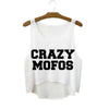 Summer Style HAKUNA MATATA Print Tank Top Women Fashion Loose White T shirts Harajuku Novelty Casual Workout Crop Tops F1037
