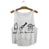 Summer Style HAKUNA MATATA Print Tank Top Women Fashion Loose White T shirts Harajuku Novelty Casual Workout Crop Tops F1037