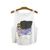 Summer Style HAKUNA MATATA Print Tank Top Women Fashion Loose White T shirts Harajuku Novelty Casual Workout Crop Tops F1037