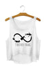 Summer Style HAKUNA MATATA Print Tank Top Women Fashion Loose White T shirts Harajuku Novelty Casual Workout Crop Tops F1037