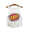 Summer Style HAKUNA MATATA Print Tank Top Women Fashion Loose White T shirts Harajuku Novelty Casual Workout Crop Tops F1037