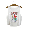 Summer Style HAKUNA MATATA Print Tank Top Women Fashion Loose White T shirts Harajuku Novelty Casual Workout Crop Tops F1037