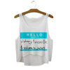 Summer Style HAKUNA MATATA Print Tank Top Women Fashion Loose White T shirts Harajuku Novelty Casual Workout Crop Tops F1037