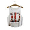 Summer Style HAKUNA MATATA Print Tank Top Women Fashion Loose White T shirts Harajuku Novelty Casual Workout Crop Tops F1037