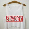 Summer Style HAKUNA MATATA Print Tank Top Women Fashion Loose White T shirts Harajuku Novelty Casual Workout Crop Tops F1037