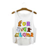 Summer Style HAKUNA MATATA Print Tank Top Women Fashion Loose White T shirts Harajuku Novelty Casual Workout Crop Tops F1037