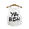 Summer Style HAKUNA MATATA Print Tank Top Women Fashion Loose White T shirts Harajuku Novelty Casual Workout Crop Tops F1037