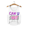Summer Style HAKUNA MATATA Print Tank Top Women Fashion Loose White T shirts Harajuku Novelty Casual Workout Crop Tops F1037