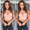 Summer Style Sleeveless Cross Casual Women Tank Top Sexy Hollow Out Black Bustier Crop Tops Fitness Girls Cropped Camis