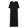 Summer T Shirt Dress Women Beach Boho Elegant Party Vintage Bodycon Casual Cotton Black Slit Midi Dresses Sundress Oversized
