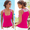 Summer Tank Tops Women Sleeveless Square Neck Bodycon T Shirt Ladies Vest Singlets Sequined White Black Tops Exercise T-Shirts