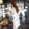Summer The Bud Silk Organza Sunscreen Shawls Long Chiffon Cardigan Bud Silk Coat Is Prevented Bask Clothes WJ152 Vestidos