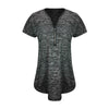 Summer Tops For Womens Tops and Blouses 2022 Elegant Print Zipper V Neck Shirts Tunic Short Sleeve Ladies Top Clothes Womens