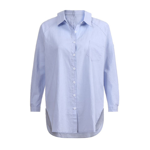 Summer Tops For Womens Tops and Blouses 2022 White Shirts Tunic Button Long Ladies Top Clothes Fashion Clothing Streetwear