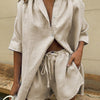Summer Tracksuit Women Lounge Wear Shorts Set Short Sleeve Shirt Tops And Shorts Suit Two Piece Set Sexy Summer Outfits