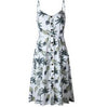 Summer Women Boho Sleeveless Dress Summer Sunflower Evening Party Floral Sundress Beach Casual Dresses