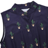 Summer Women Cactus Prints Vintage Party Dresses High Waist A-Line Sleeveless Retro Mini Dress for Female Cloth Lady Vestidos