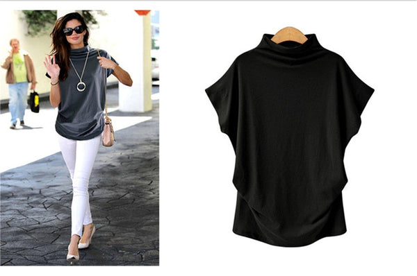 Summer Women Cotton Blouse Shirt 2022 Korean Style O-Neck Blouse Lady Loose Turtleneck Tops Plus Size 6XL Fmeale Clothing