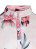Summer Women Daily Wear Tops Blouse Stand Collar Work Wear Elegant Floral Print Long Sleeve Button Down Shirt