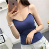 Summer Women Fashion Slim Knitting Tank Tops Camises Girls Knitted Basic Knitwear Camisole Sleeveless Sweater Tee shirts Camis