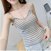 Summer Women Fashion Slim Knitting Tank Tops Camises Girls Knitted Basic Knitwear Camisole Sleeveless Sweater Tee shirts Camis