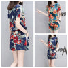 Summer Women Flower Printed Sets Short Sleeve Tops Drawstring Waist Shorts Suits Female Suit