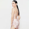 Summer Women Ladies Hollow Back Lace Up Cross Bandage Sexy Mini Strap Party Dress