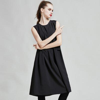 Summer Women New Sleeveless Dress O-neck Elegant Thin Dot Casual Female Monos De Verano Para Mujerecomfortabl robe femme ete2022