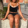 Summer Women Sexy Sleepwear Pajama Sets Velvet Plain Bodycon Tank Tops Shorts 2pcs Women Sets Nightwear Lingerie