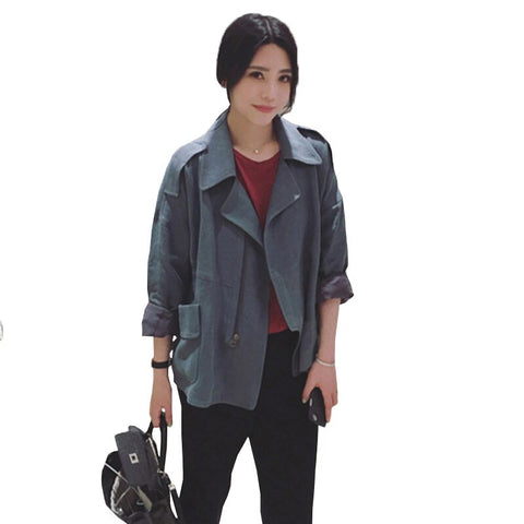 Summer Women Solid Color Cotton And Linen Jacket Blazer Femme 2022 Autumn Korean Loose Long Sleeve Casual Linen Suit coat f1197