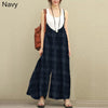 Summer Women Wide Leg Pants Loose Lattice Braces Overalls Vacation Dungarees Rompers Cotton Long Trousers Casual Jumpsuits 5XL