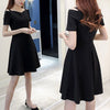 Summer Women's Dress 2022 Vestidos De Mujer Casual  Pure Color Off Shoulder Short Sleeve Knee Length Camisole Dress