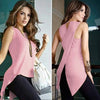Summer Women's Fashion 2022 Chiffon Shirts Casual O-neck Sleeveless Vest Blouse Elegant Back Asymmetry Tops
