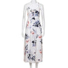 Summer dress 2022 Floral Vestidos Mujeres Sexy Maxi Dress Long Pleated Dresses Backless robe femme robe longue evenning-dress